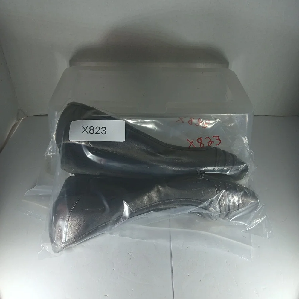 LifeStride Farrow‎ Wedge Pumps 8.5M Pewter Metallic Low Heel Office Professional